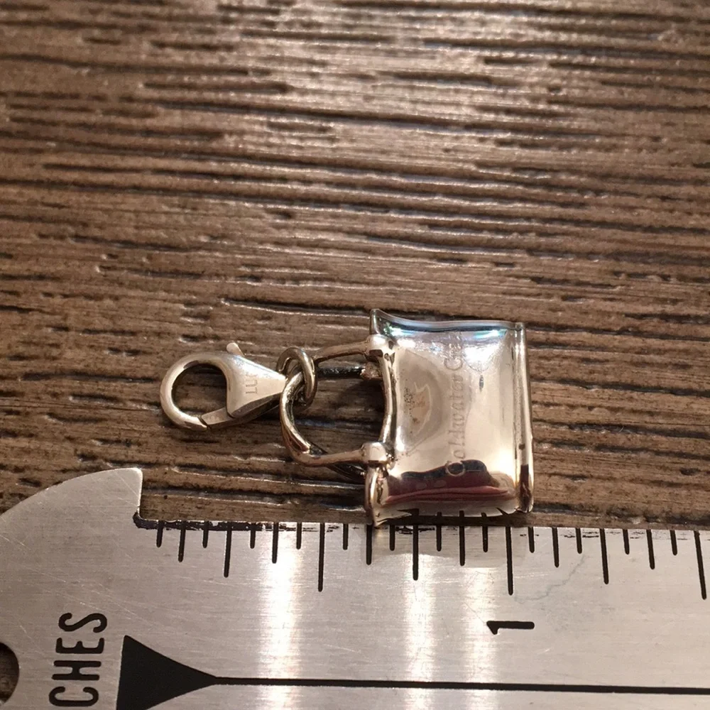 Sterling Silver Tote Handbag Charm Coldwater Creek